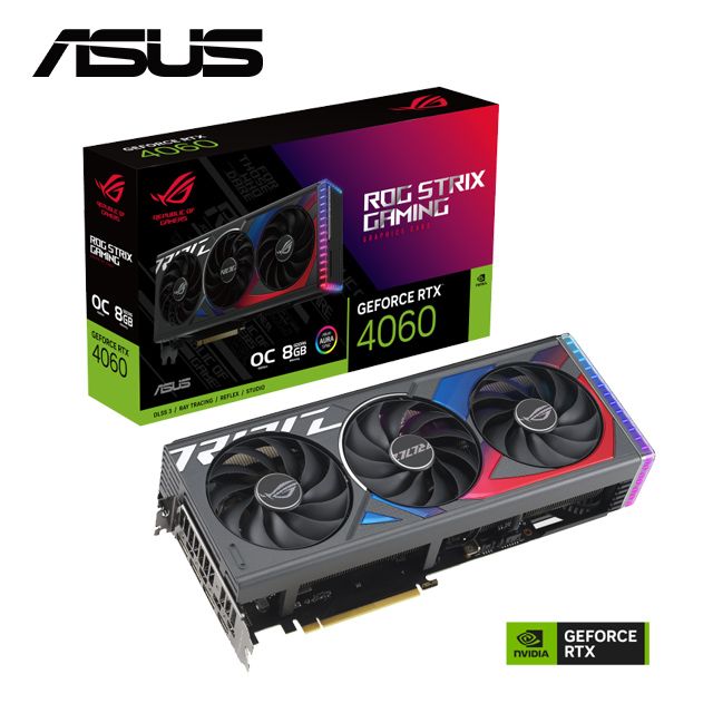 ASUS 華碩  ROG Strix GeForce RTX 4060 OC Edition 8GB 顯示卡