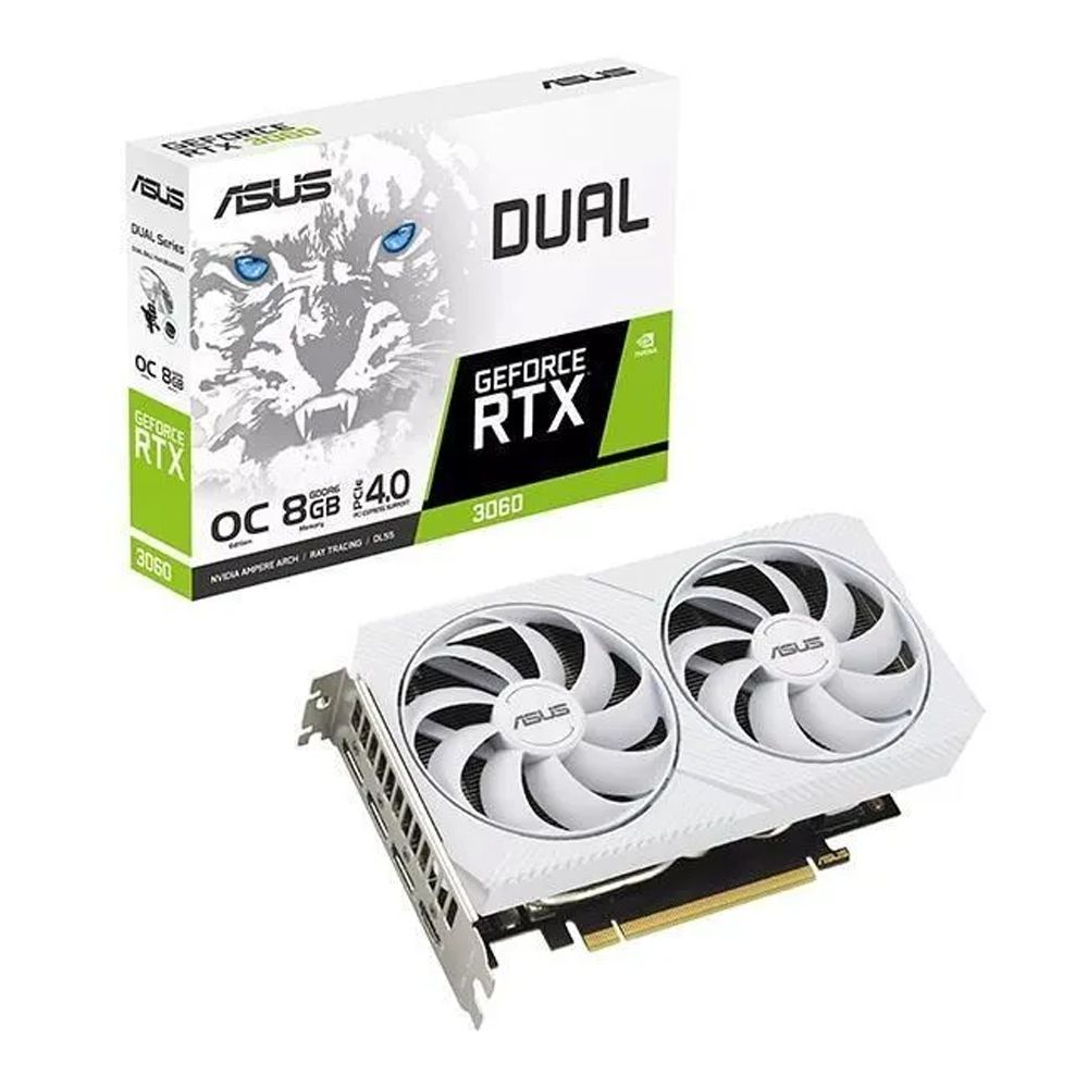 ASUS 華碩】Dual RTX 3060 White OC 8GB 顯示卡- PChome 24h購物