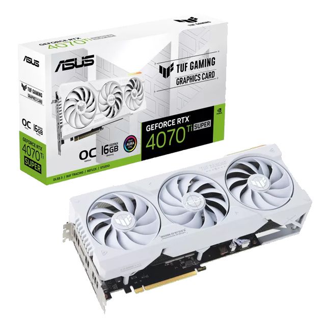 ASUS 華碩  TUF Gaming GeForce RTX 4070 Ti SUPER White 16GB OC 顯示卡