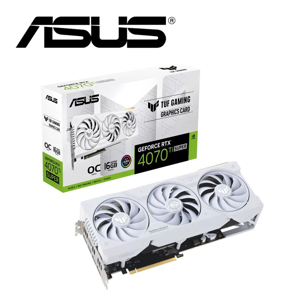 ASUS 華碩  TUF-RTX4070TIS-O16G-WHITE-GAMING 顯示卡