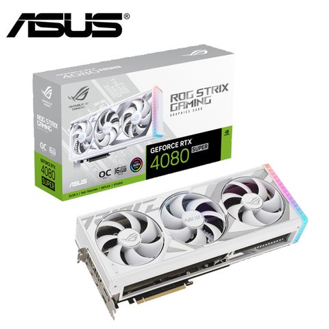 ASUS ROG Strix GeForce RTX 4080 SUPER White 16GB OC 顯示卡