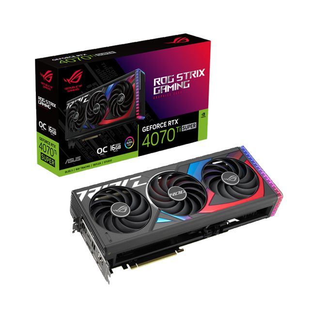 ASUS 華碩  ROG Strix GeForce RTX 4070 Ti SUPER OC 16GB 顯示卡