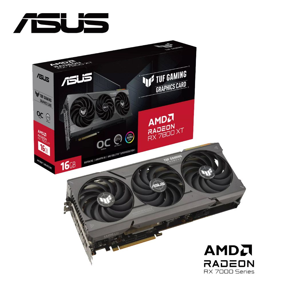 ASUS 華碩  TUF Gaming Radeon RX 7800 XT OC Edition 顯示卡