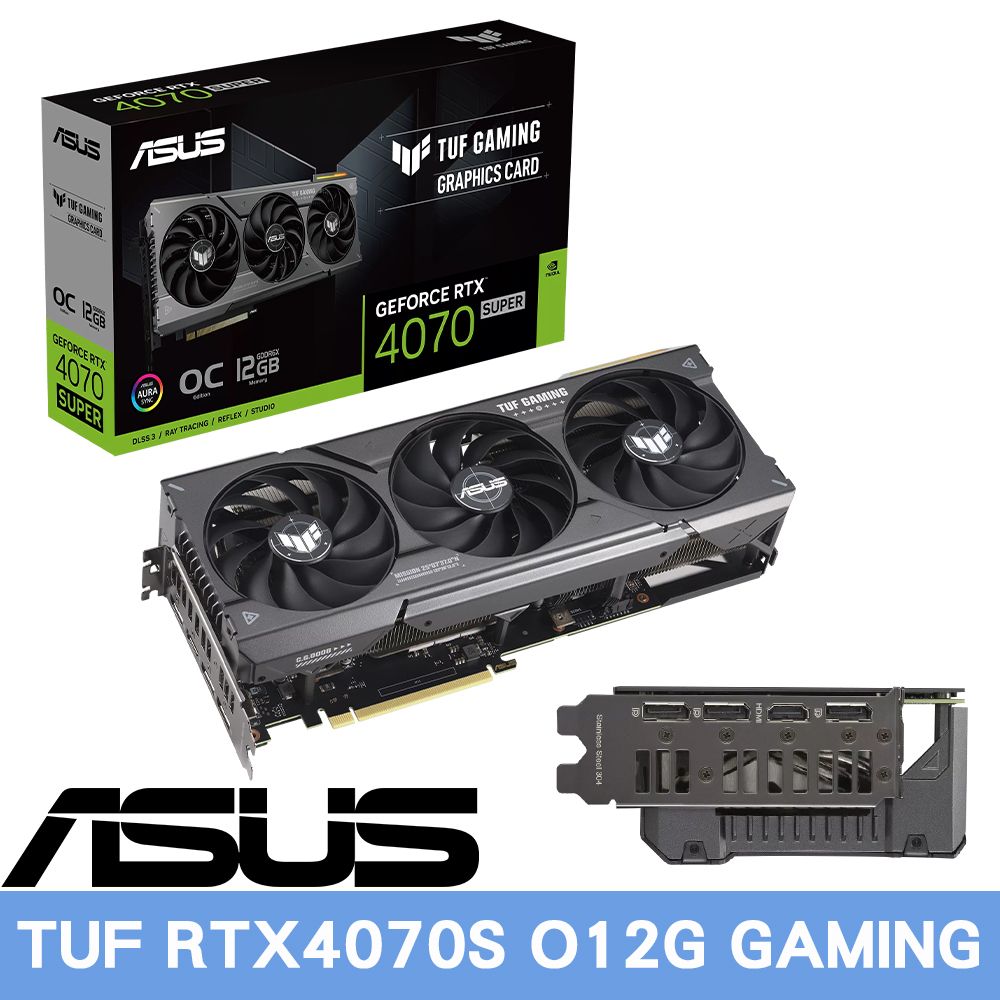 ASUS 華碩  TUF RTX4070S O12G GAMING 顯示卡