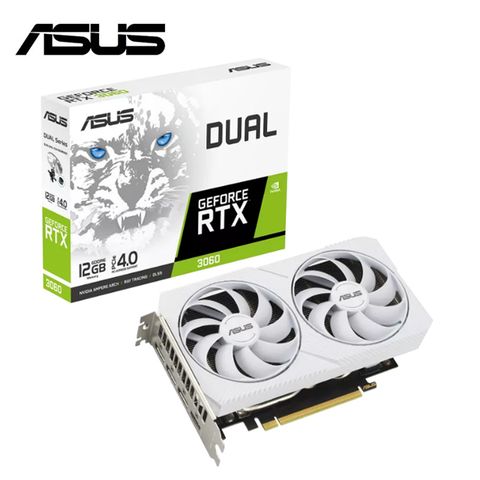 ASUS Dual GeForce RTX 3060 White Edition 12GB 顯示卡