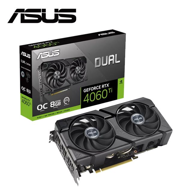 ASUS 華碩  Dual GeForce RTX 4060 Ti EVO OC 8GB 顯示卡