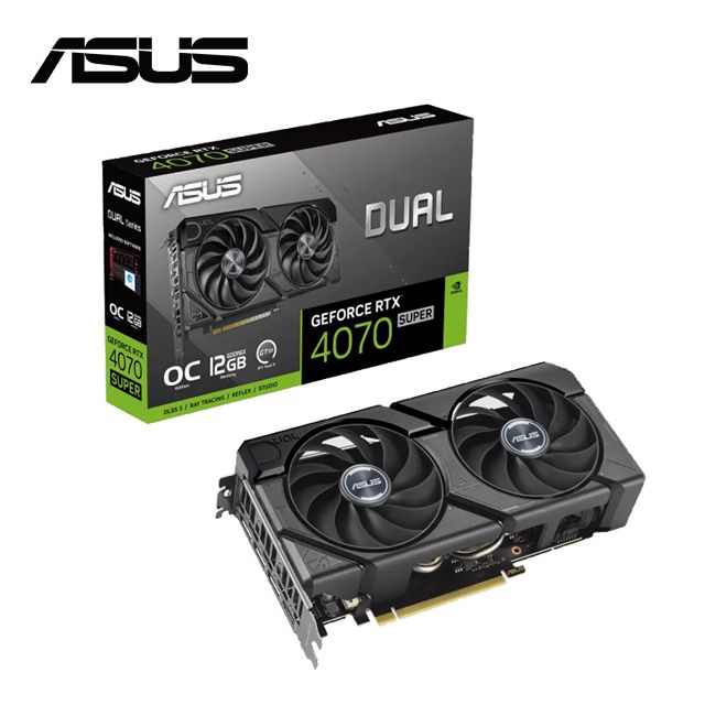 ASUS 華碩  Dual GeForce RTX 4070 SUPER EVO OC 12GB 顯示卡