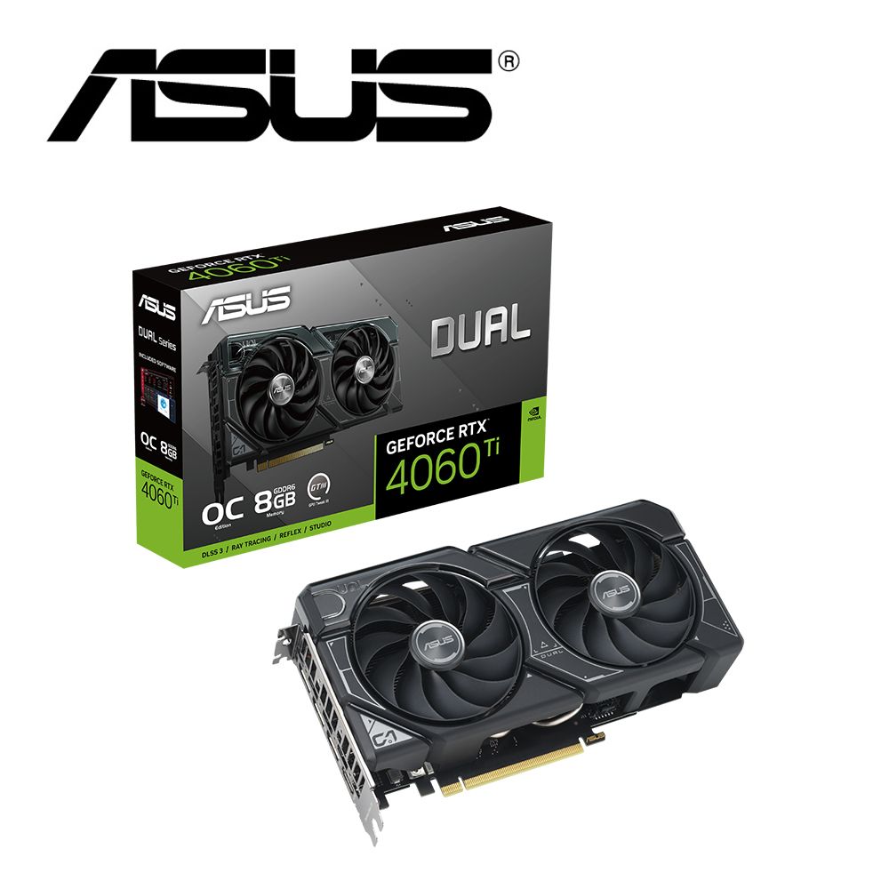 ASUS 華碩  DUAL-RTX4060TI-O8G-EVO 顯示卡