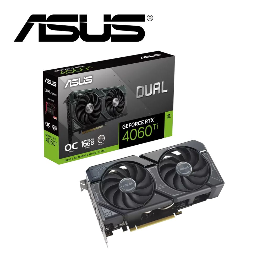 ASUS 華碩  DUAL-RTX4060TI-O16G-EVO 顯示卡