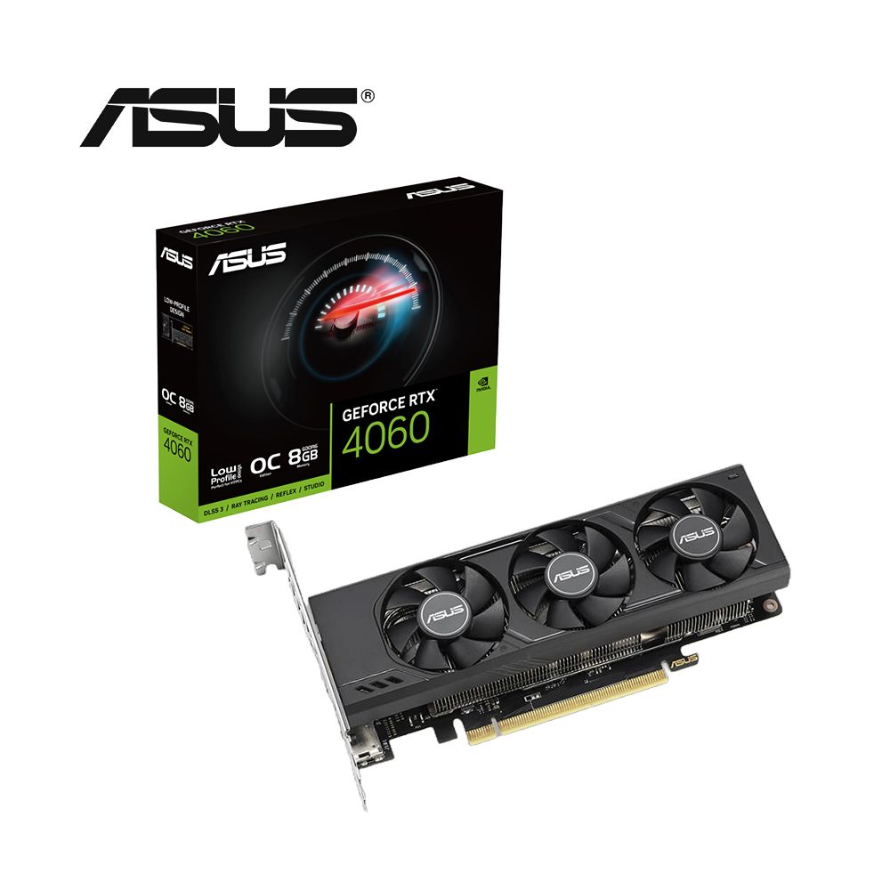 ASUS 華碩  RTX4060-O8G-LP-BRK 顯示卡