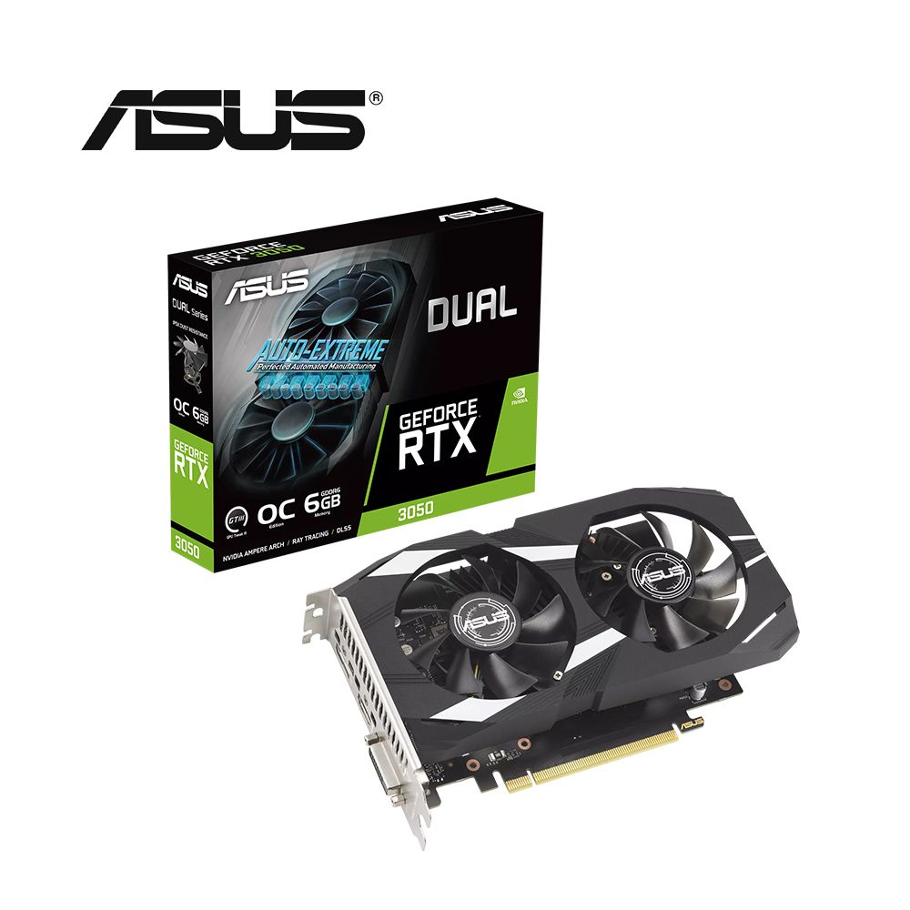 ASUS 華碩  DUAL-RTX3050-O6G 顯示卡