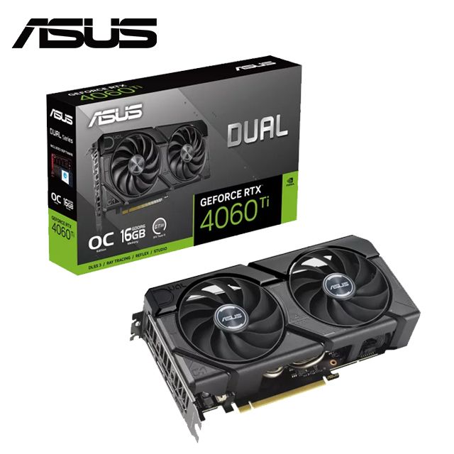 ASUS 華碩  Dual GeForce RTX 4060 Ti EVO OC 16GB 顯示卡