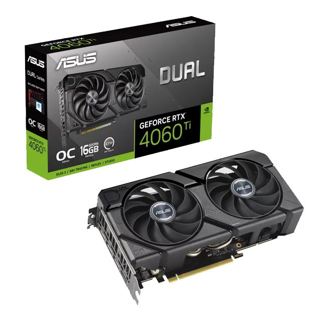 ASUS 華碩  Dual GeForce RTX 4060 Ti EVO OC 16GB 顯示卡