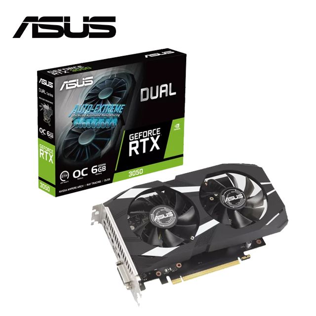 ASUS 華碩  Dual GeForce RTX 3050 OC 6GB 顯示卡