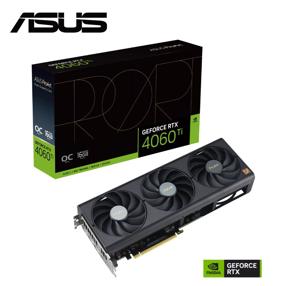 ASUS 華碩  ProArt GeForce RTX 4060 Ti OC 超頻版 16GB GDDR6 顯示卡