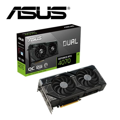 ASUS 華碩 DUAL-RTX4070-O12G EVO 顯示卡+全漢VITA-650GM 金牌 電源供應器(V+P組合包)