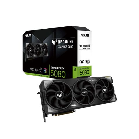 華碩 TUF-RTX5080-O16G-GAMING  顯示卡+華碩TUF BE3600無線路由器+華碩 TUF 1000W ATX3.1 金牌