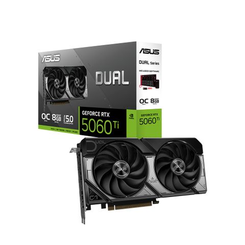 華碩 DUAL-RTX5060Ti-O8G 顯示卡+華碩 TUF M4 AIR 電競滑鼠