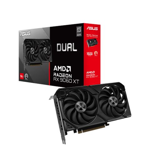 華碩 DUAL-RX9060XT-16G 顯示卡+華碩 SBC-06D2X-U 超薄型 藍光 COMBO