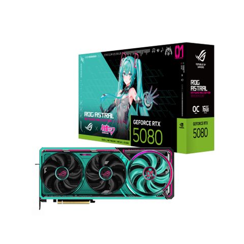 ASUS 華碩 ROG Astral GeForce RTX 5080 16GB GDDR7 OC HATSUNE MIKU EDITION 顯示卡