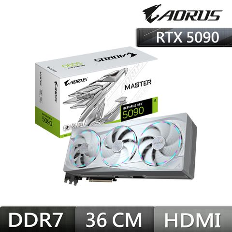 GIGABYTE 技嘉 【RTX 50超值組】GeForce RTX 5090 MASTER ICE 32G顯示卡 大組包