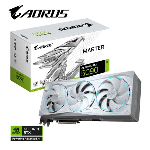 GIGABYTE 技嘉 AORUS GeForce RTX 5090 MASTER ICE 32G 顯示卡 組合