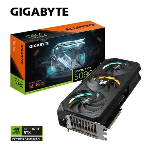 GIGABYTE 技嘉 AORUS GeForce RTX 5090 GAMING OC 32G 顯示卡 組合