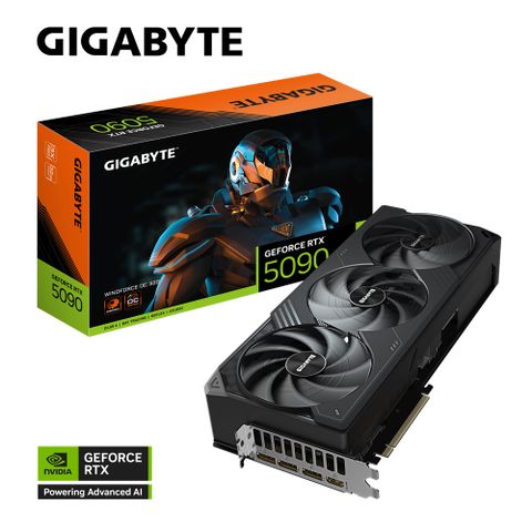 技嘉 AORUS GeForce RTX 5090 WINDFORCE OC 32G 顯示卡 組合