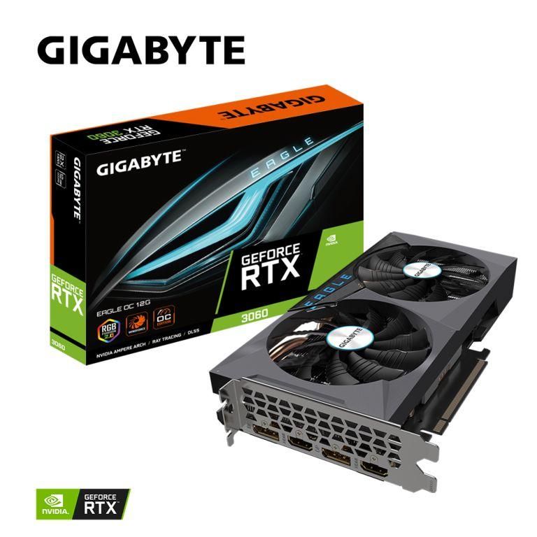 技嘉GeForce RTX 3060 EAGLE OC 12G 顯示卡REV 2.0 - PChome 24h購物