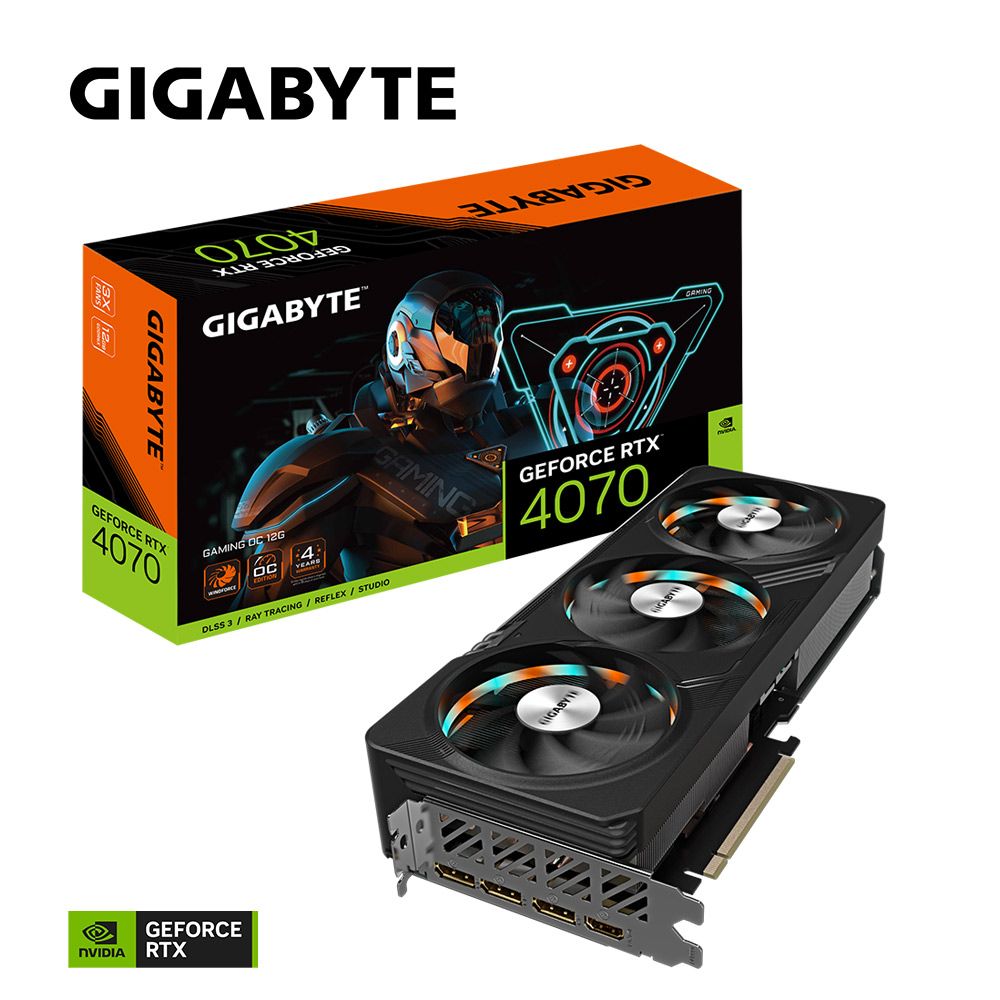 技嘉GeForce RTX 4070 GAMING OC 12G 顯示卡- PChome 24h購物