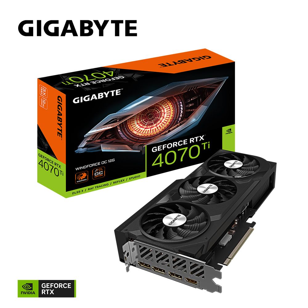 技嘉GeForce RTX 4070 Ti WINDFORCE OC 12G 顯示卡- PChome 24h購物