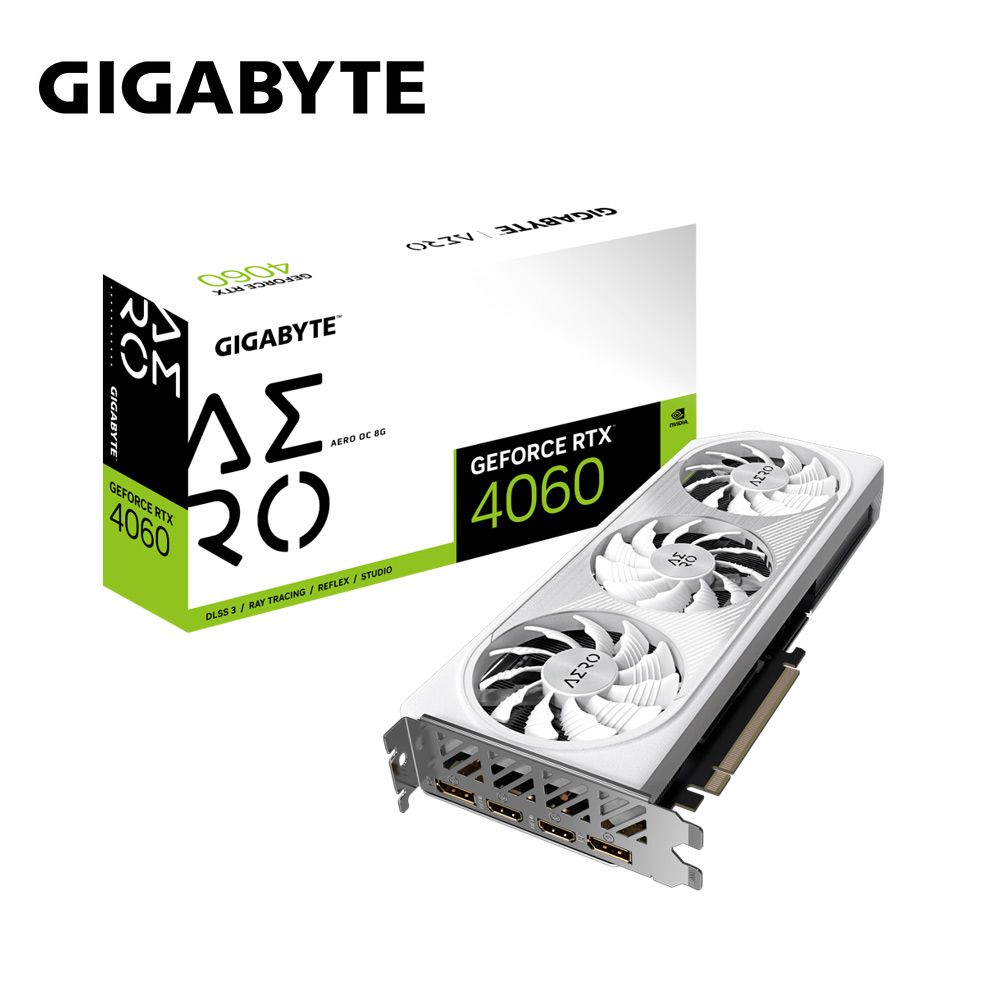 技嘉GeForce RTX4060 AERO OC 8G 顯示卡- PChome 24h購物