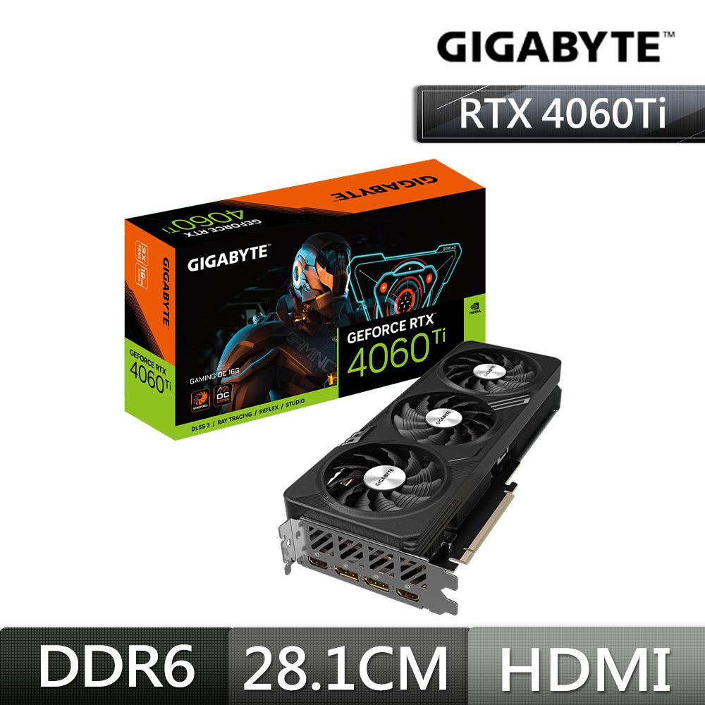 技嘉GIGABYTE GeForce RTX 4060 Ti GAMING OC 16G顯示卡- PChome 24h購物