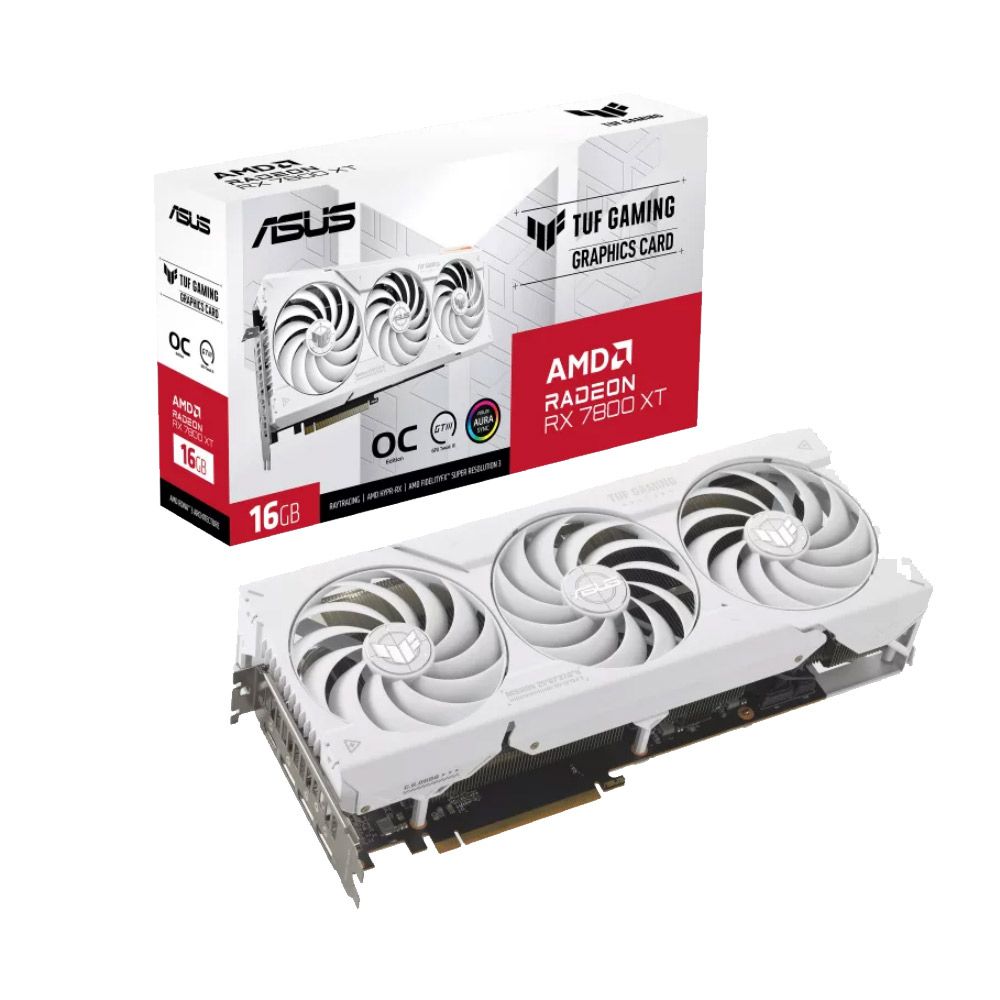 ASUS TUF Gaming Radeon RX 7800 XT White OC Edition 顯示卡- PChome