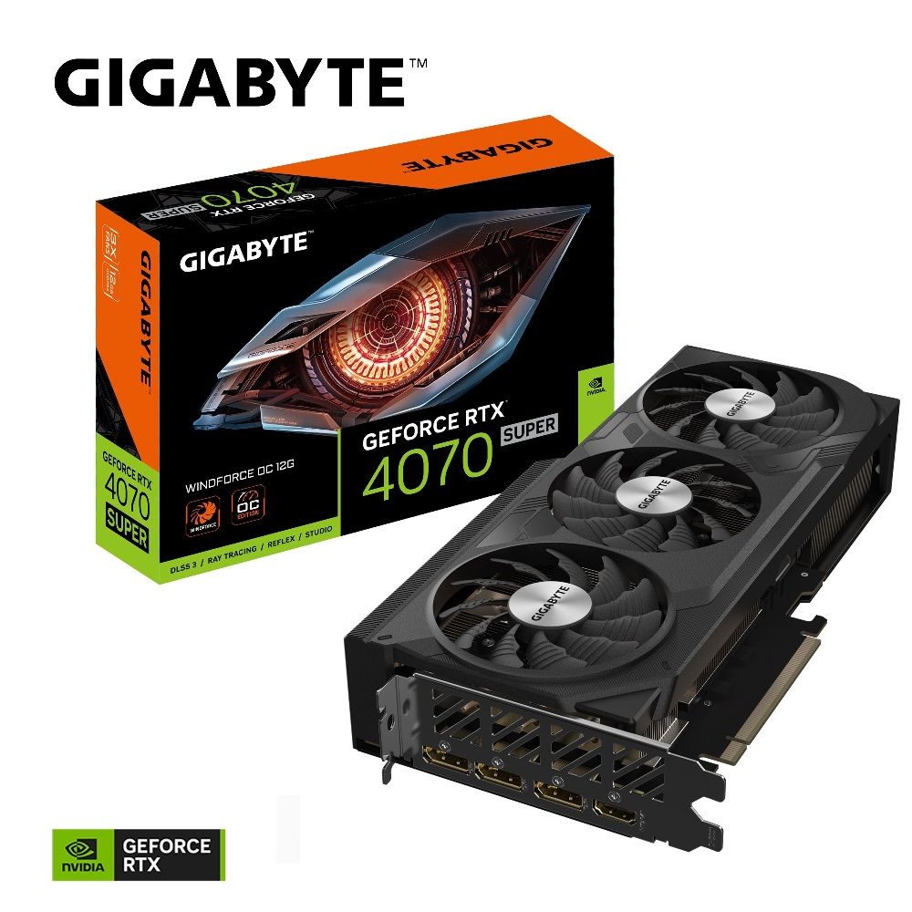 GeForce RTX 4070 SUPER WINDFORCE OC 12G 顯示卡 - PChome 24h購物