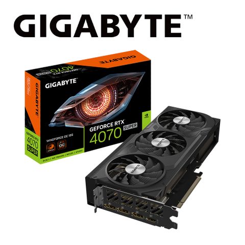 GIGABYTE 技嘉 RTX4070 SUPER WINDFORCE OC 12G 顯示卡+ GP-UD750GM 金牌 電源供應器(70S+P組合)