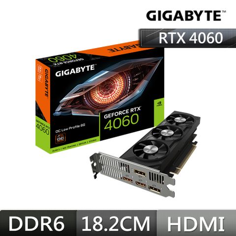 技嘉GIGABYTE GeForce RTX4060 OC Low Profile 8G顯示卡