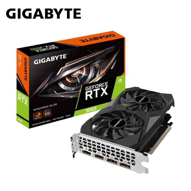 GIGABYTE 技嘉  GeForce RTX 3050 WINDFORCE OC 6G 顯示卡