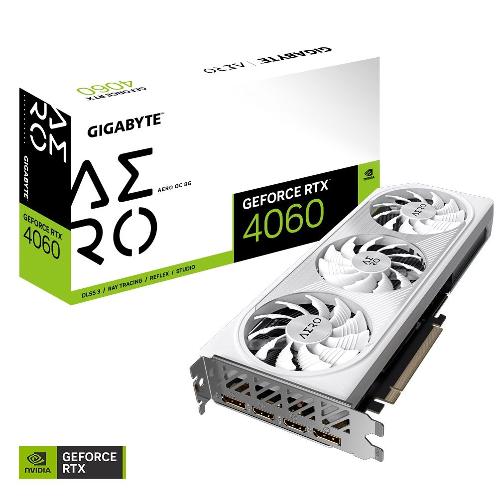 GIGABYTE 技嘉  GeForce RTX 4060 AERO OC 8G 顯示卡