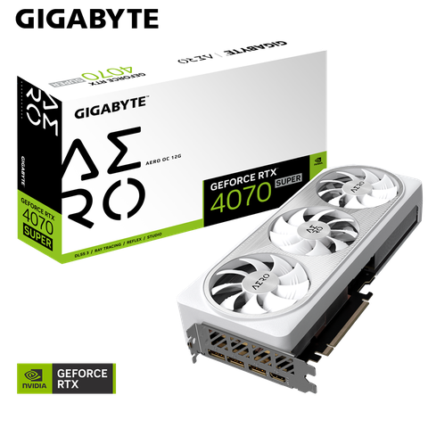 GIGABYTE 技嘉 GeForce RTX 4070 SUPER AERO OC 12G 顯示卡