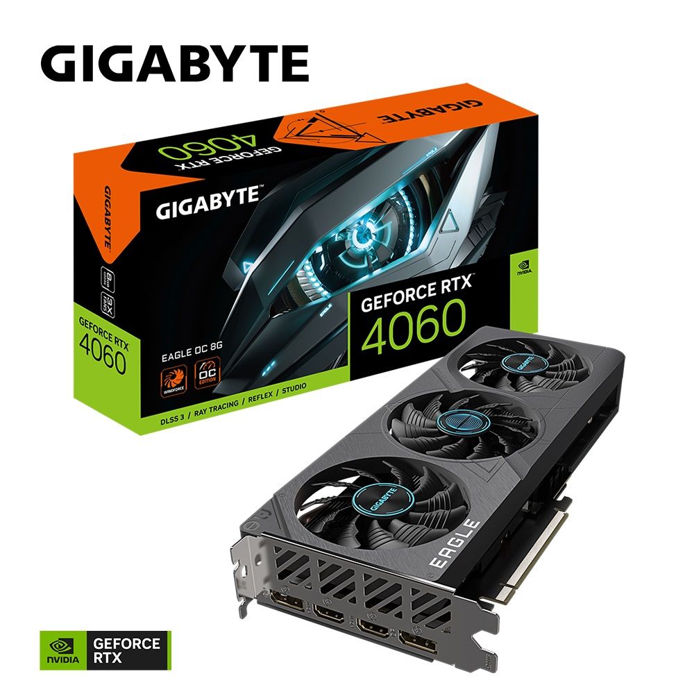 GIGABYTE 技嘉  GeForce RTX 4060 EAGLE OC 8G 顯示卡