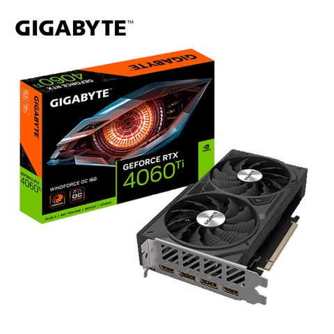 GIGABYTE 技嘉 GeForce RTX 4060 Ti WINDFORCE OC 16G 顯示卡