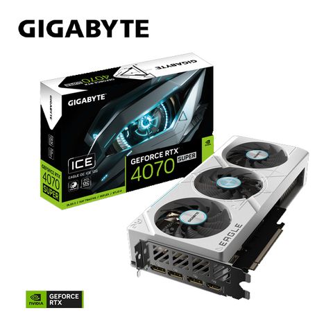 GIGABYTE 技嘉 GeForce RTX 4070 SUPER EAGLE OC ICE 12G 顯示卡