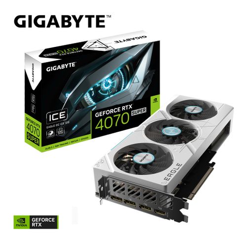 GIGABYTE 技嘉 GeForce RTX4070 SUPER EAGLE OC ICE 12G顯示卡