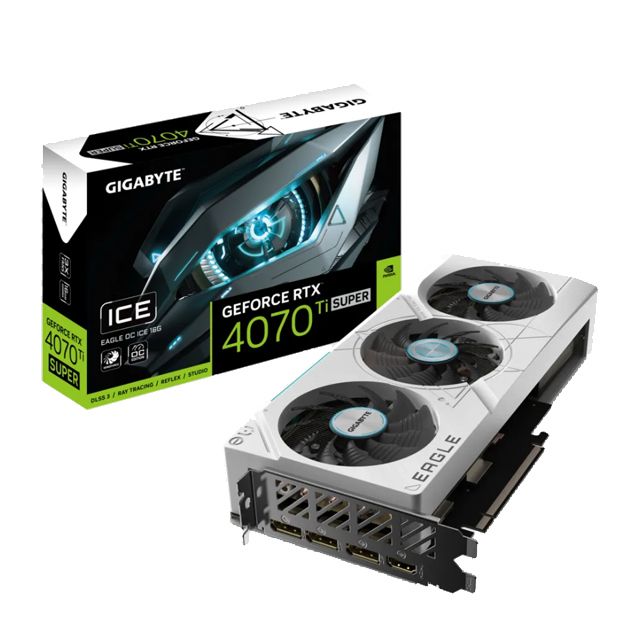 GIGABYTE 技嘉  GeForce RTX 4070 Ti SUPER EAGLE OC ICE 16G 顯示卡