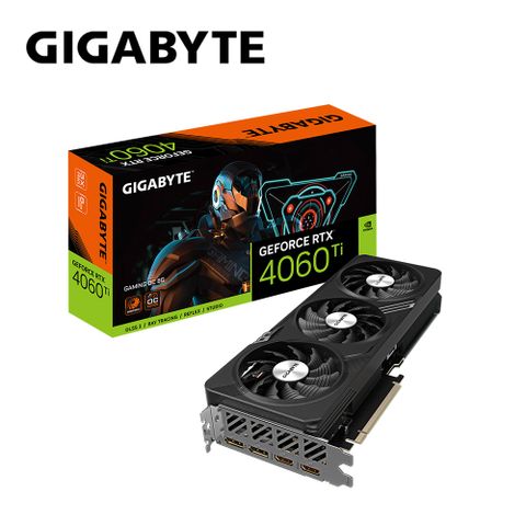 GIGABYTE 技嘉 RTX4060Ti GAMING OC 8G 顯示卡+技嘉 M.2 1T G440E1TB SSD 4000E Gen4(V+SSD組合包)