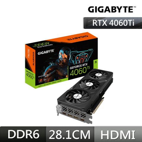 GIGABYTE 技嘉 GeForce RTX 4060 Ti GAMING OC 16G顯示卡