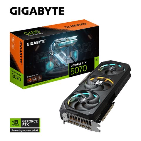 GIGABYTE 技嘉 GeForce RTX 5070 GAMING OC 12G 顯示卡