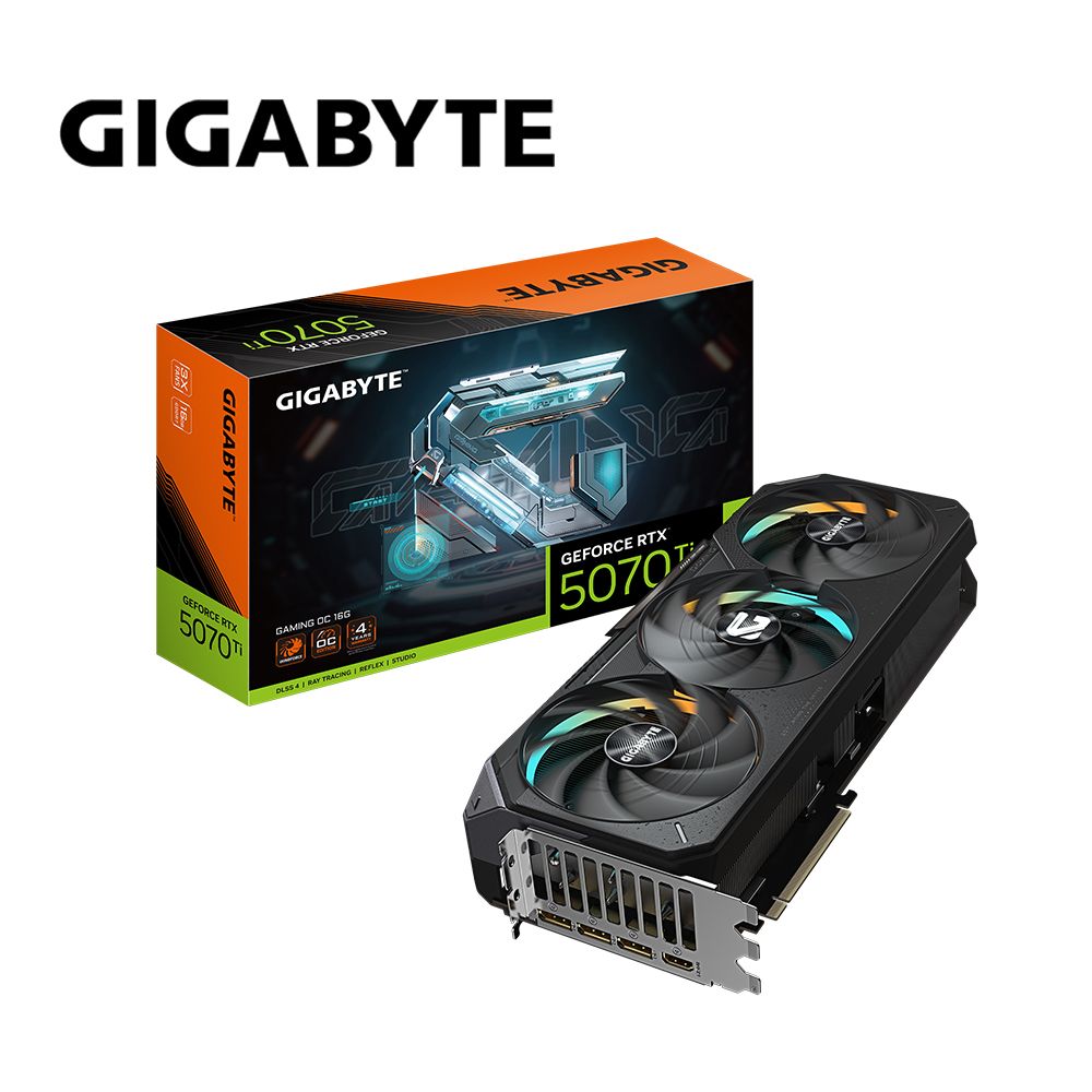 GIGABYTE 技嘉 RTX 5070 Ti GAMING OC 16G 顯示卡 (組合包-2)