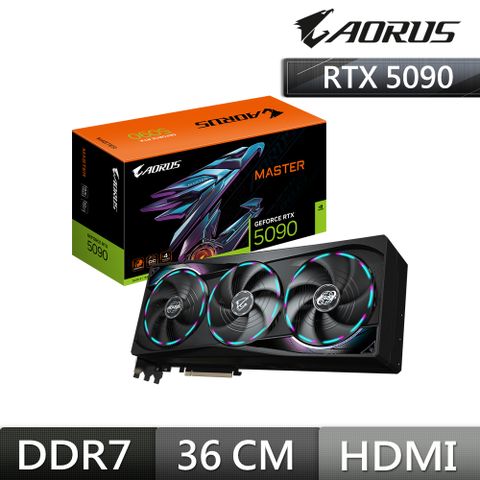 技嘉 GIGABYTE AORUS GeForce RTX 5090 MASTER 32G 顯示卡